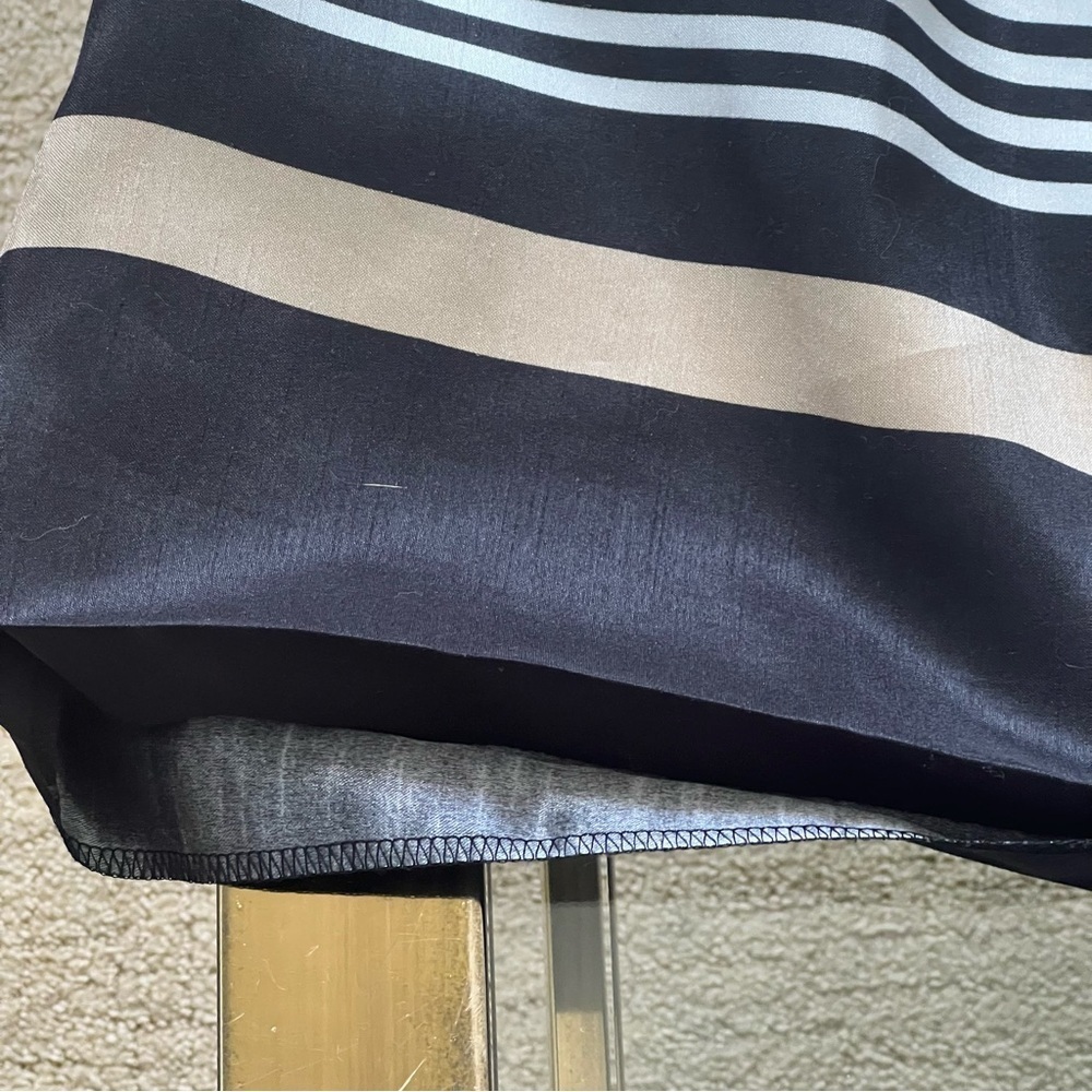 Dressbarn Black and White Pleated Midi Dress - Picture 12 of 14